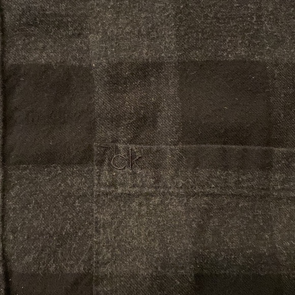 Charcoal & Black Plaid Shirt Mens Large - Picture 6 of 6